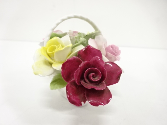  Royal Doulton　ロイヤルドルトン　フラワーバスケット　オブジェ